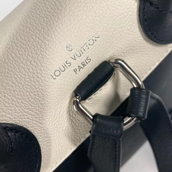 LOUIS VUITTON Rock Me Backpack Studs bag Backpack Leather Black/White main image 4